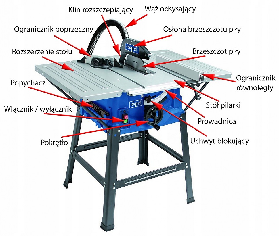 Zāģa Galds HS 100S 2KW 250MM SCHEPPACH
